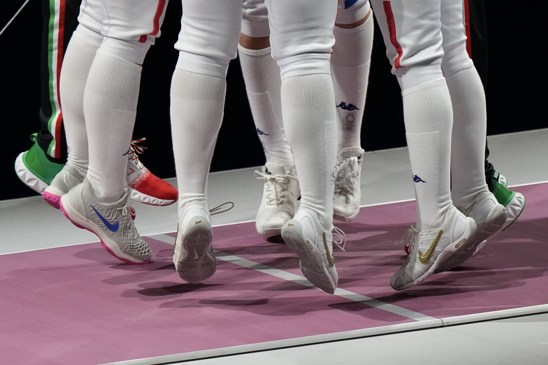 APTOPIX Tokyo Olympics Fencing